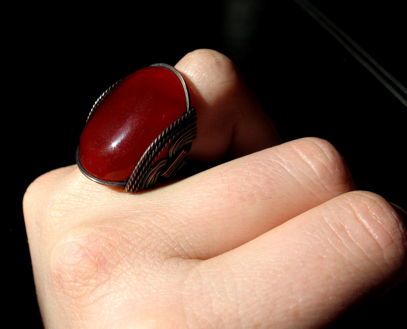 blood red agate